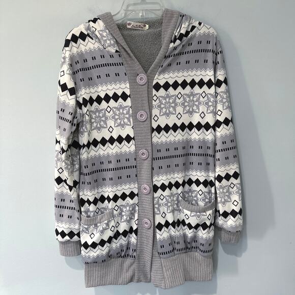 LiuSiRan fleece lined cardigan size Large - Picture 1 of 5